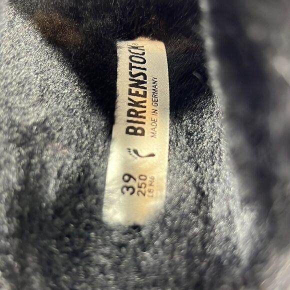 BIRKENSTOCK ARIZONA BIG BUCKLE SHEARLING SANDALS BLACK NWT Various - Picture 6 of 11